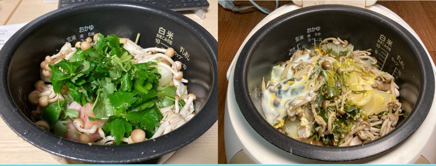 親子丼の完成イメージ
